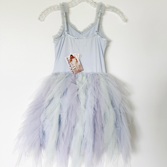 NWT Light Blue Ooh La La Couture Beaded Dress Size 10 - Picture 4 of 6